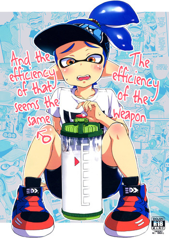 (C89) [Koniro Drops (Morishima Kon)] Buki no Seinou to Are no Seinou wa Onaji rashii | The Efficiency of the Weapon and the Efficiency of That Seems the Same (Splatoon) [English] {Shotacon Fusion} [Decensored]