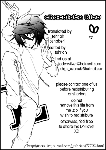 Chocolate Kiss - Death Note - (Yaoi) [English traslated]