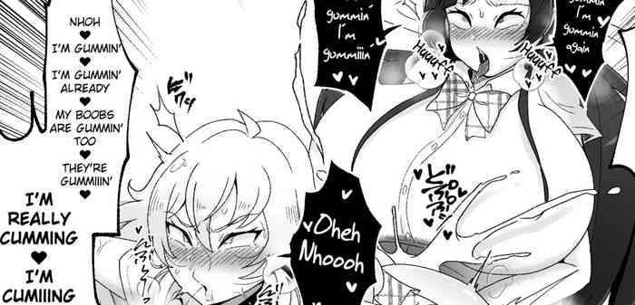 [Yukichi] Bakunyuu Shemale Gal JK to Kyokon Futanari Kurokami JK [English][ChoriScans]