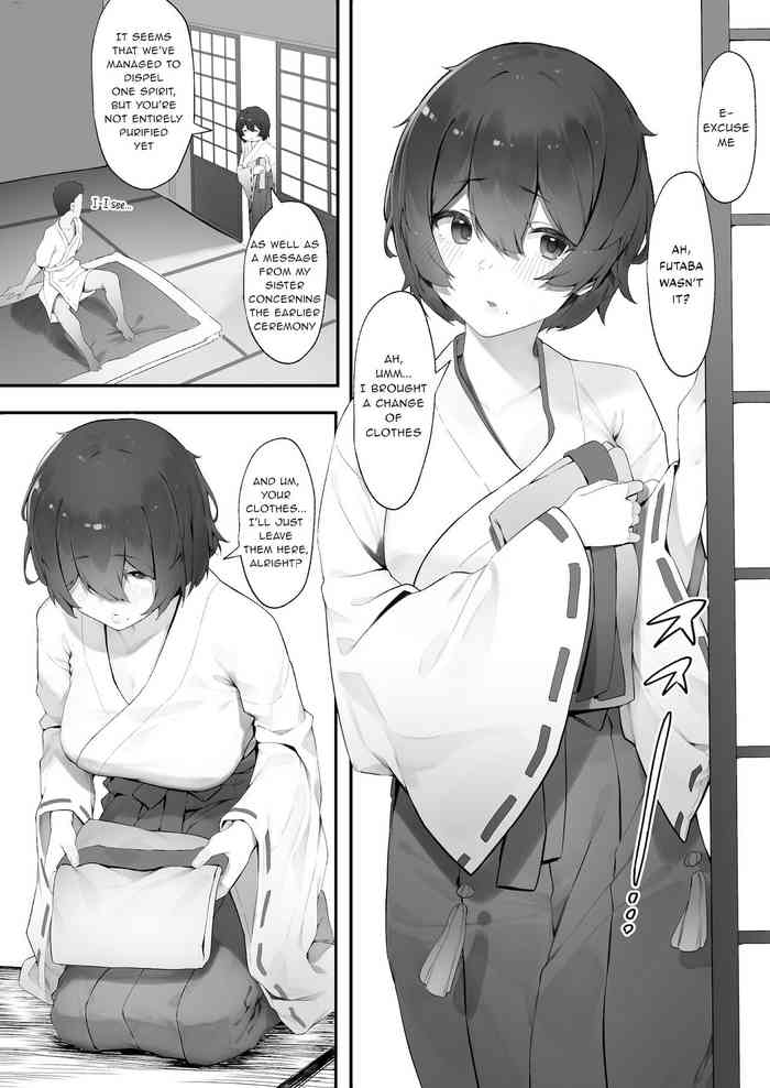 [Nigiri Usagi] Shinrei Spot ni Ittara Yabbai no ga Tsuita node Nekosogi Suidashite Morau Zoku [Chuuhen] | Uprooting evil spirits at a shrine / Part2 [English] cover