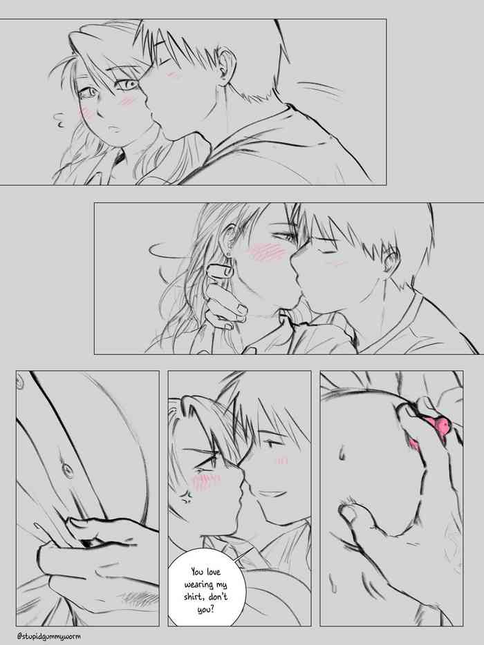 [stupidgummyworm] Kitchen (fullmetal alchemist: riza hawkeye + roy mustang)[english]