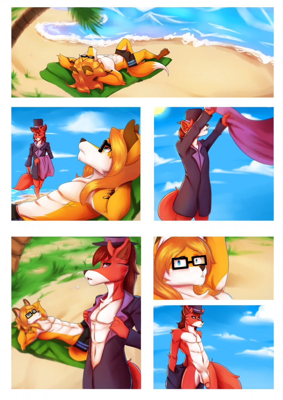 A Foxy Day at the Beach (RyderRiro)