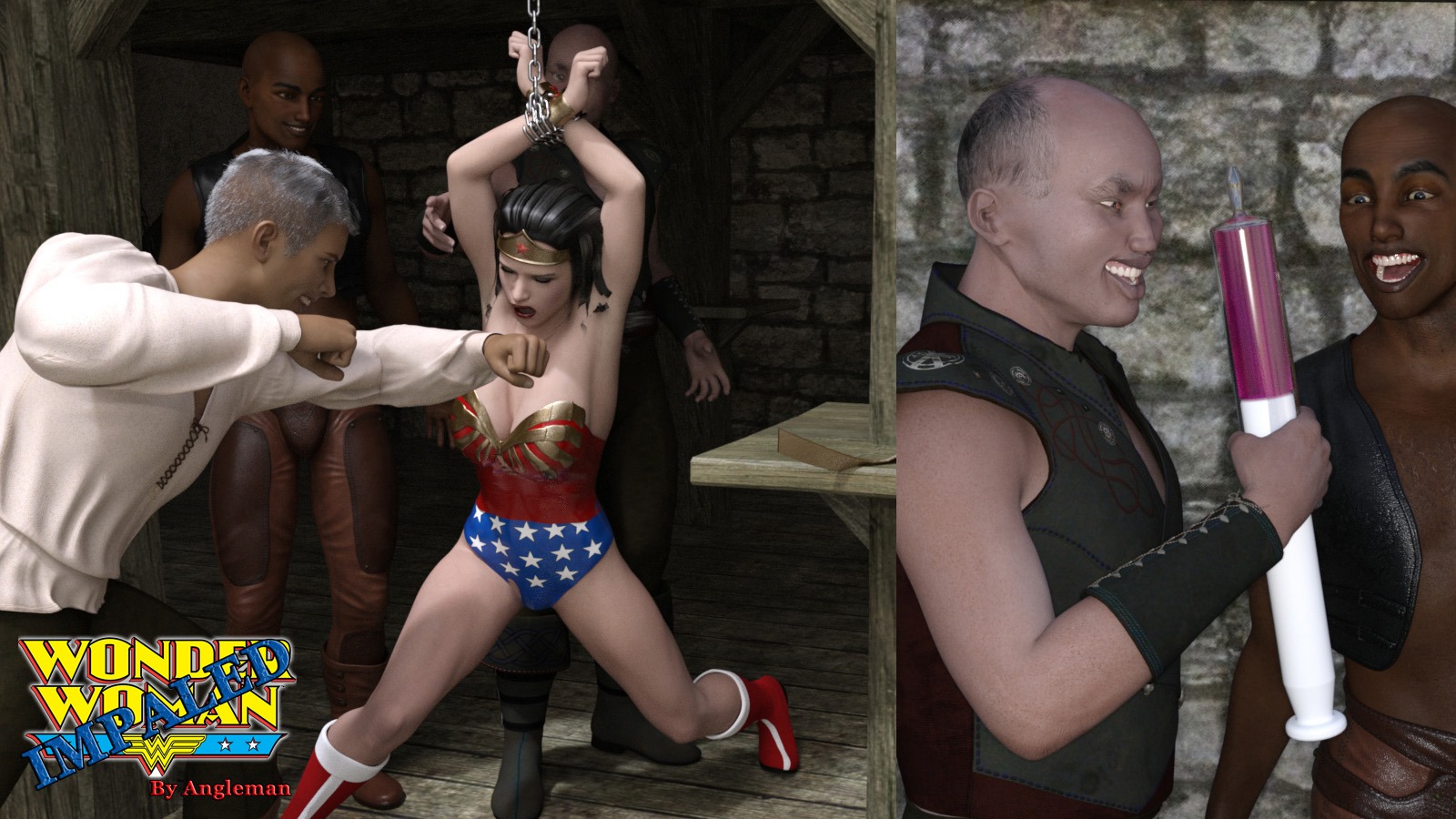 Angleman – Wonder woman Impaled