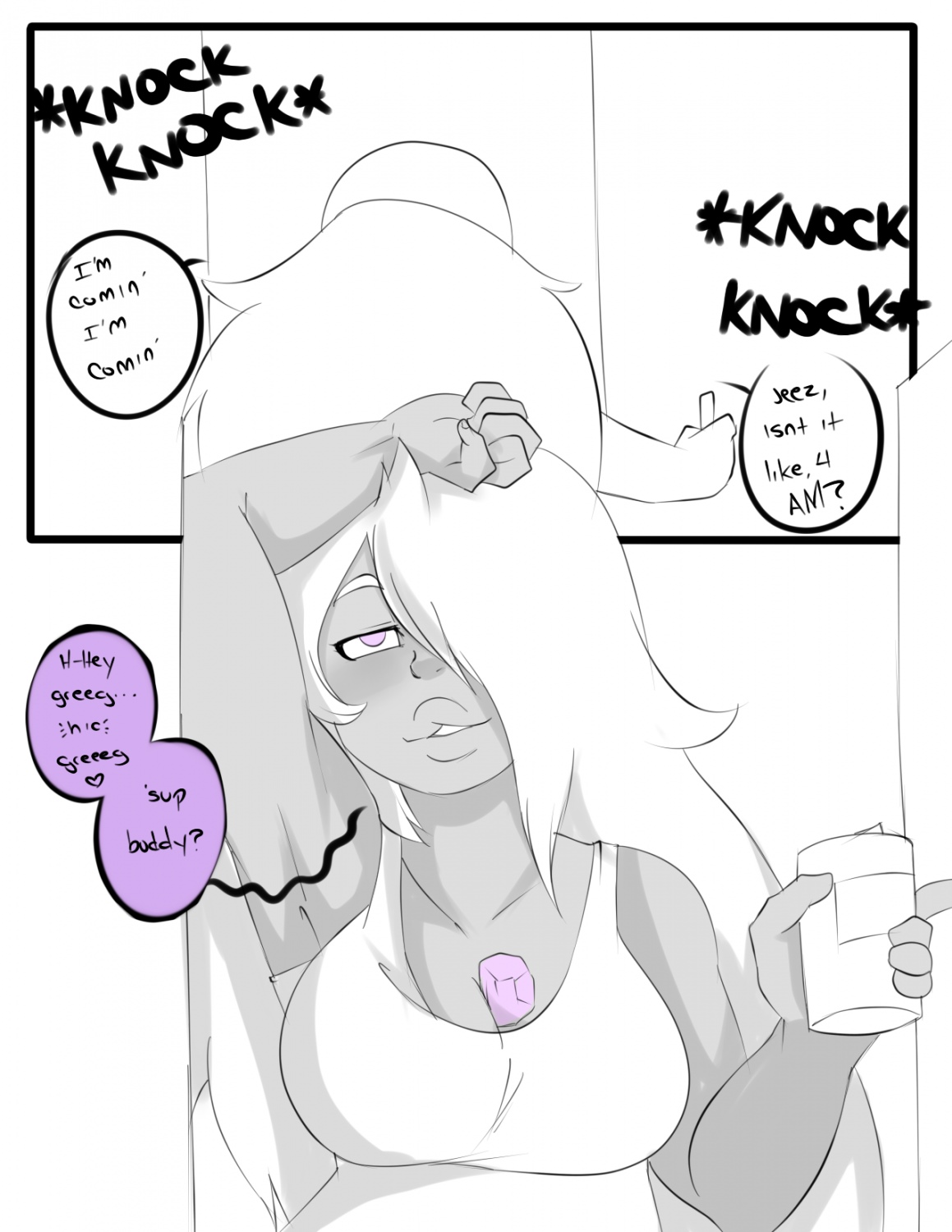 Amethyst’s drinking problem- Steven Universe