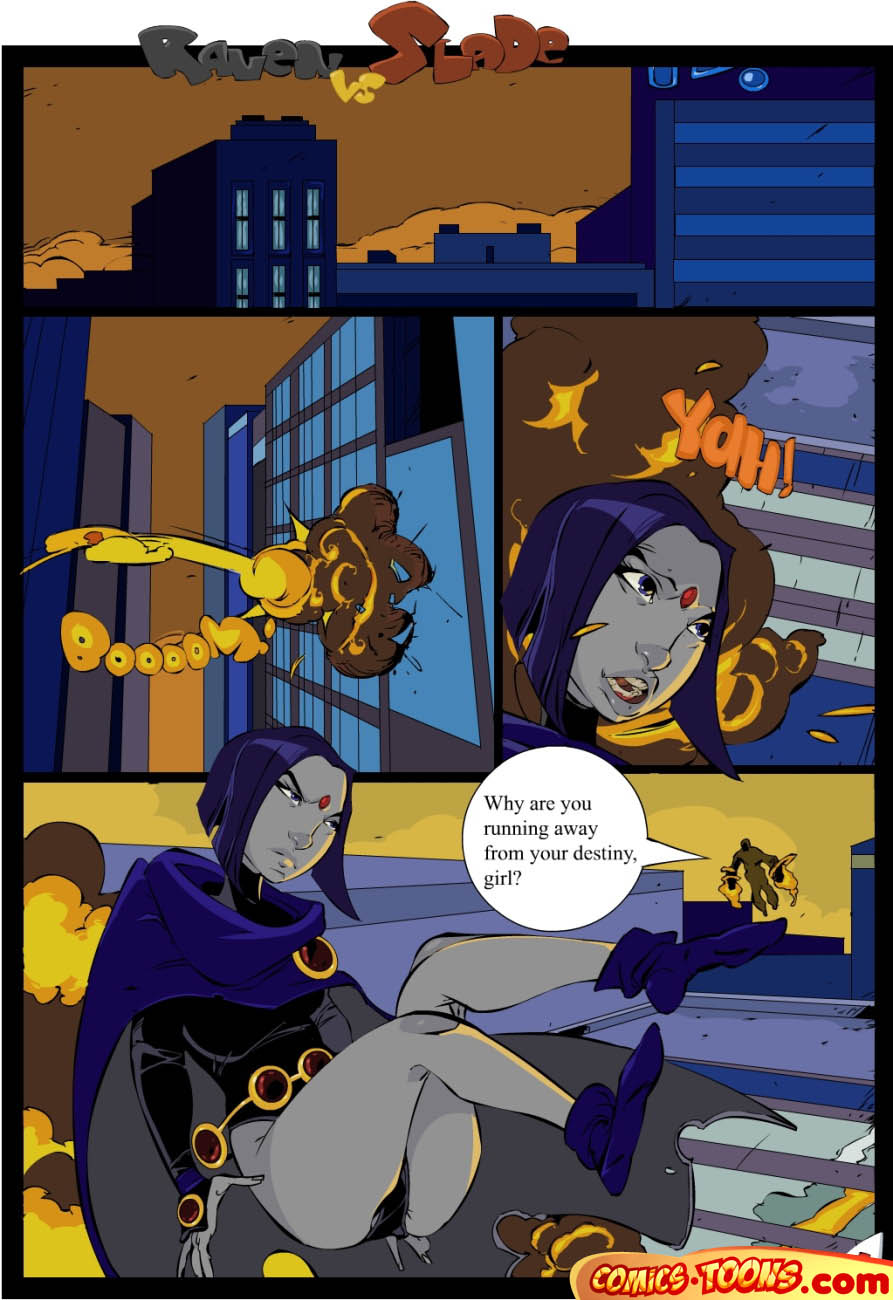 Teen Titans- Raven Vs. Slade 2