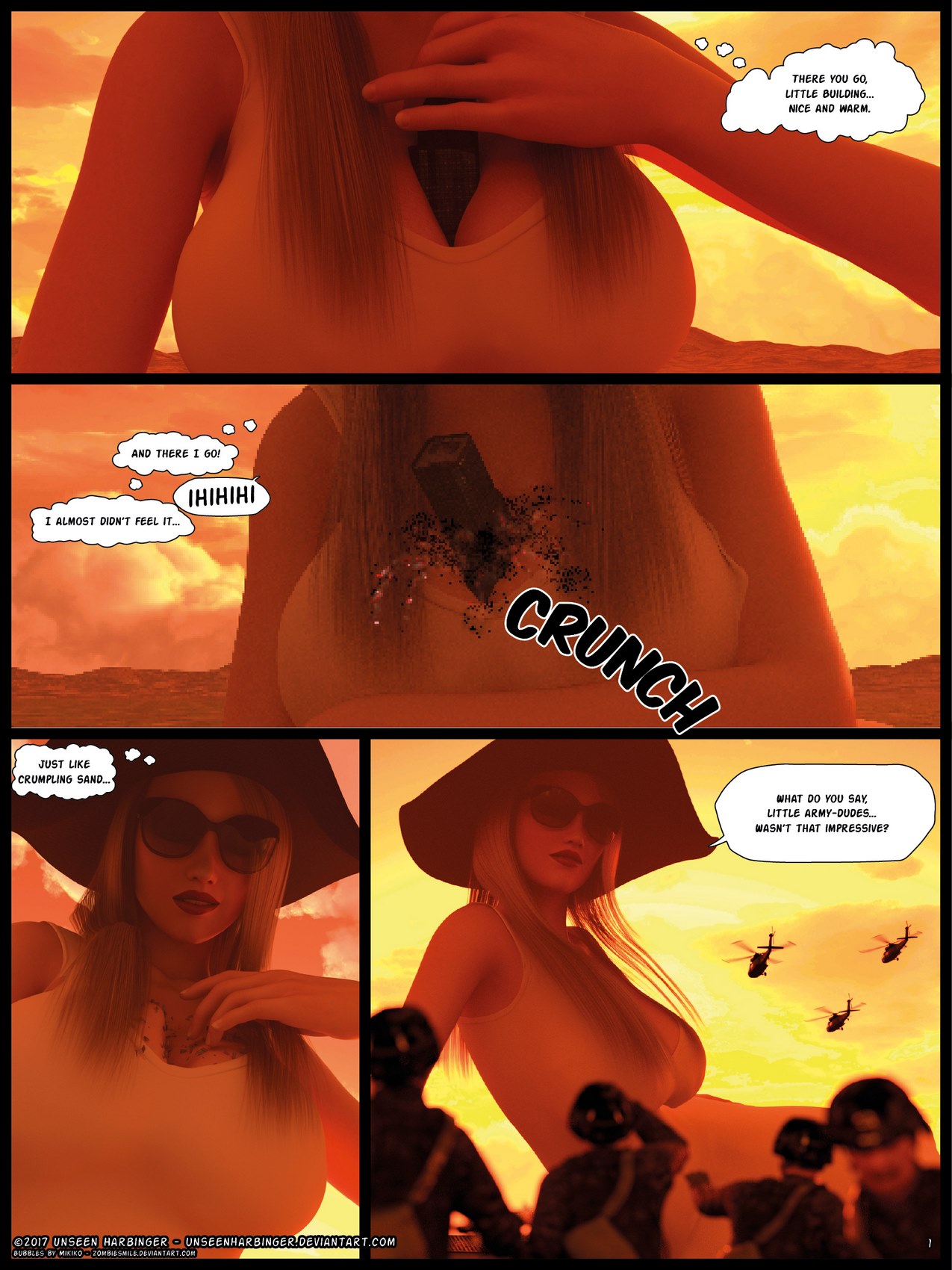[Unseen Harbinger] Giantess and the city 4