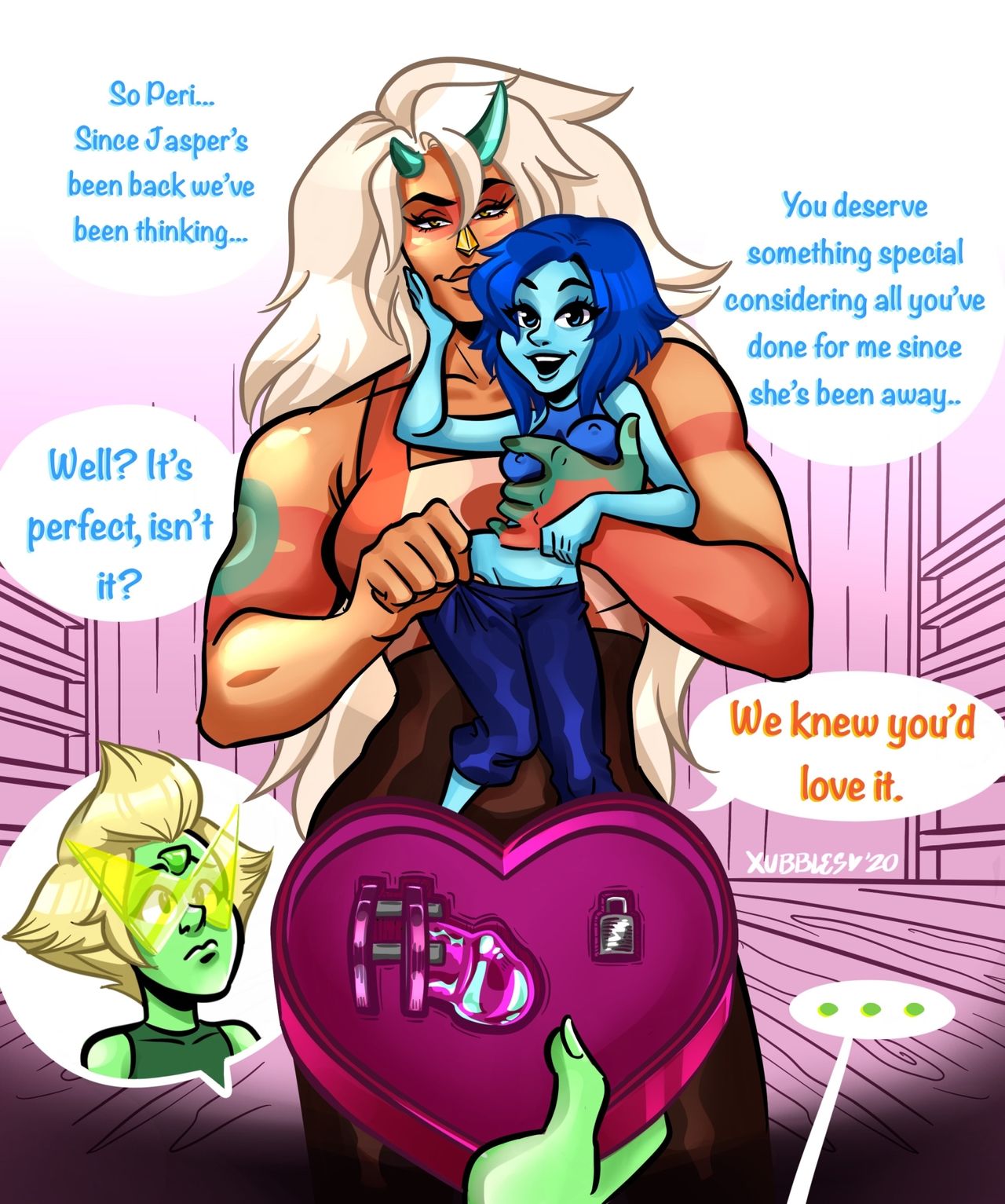 Jasper X Peridot X Lapis- XXXubbles [Steven Universe]