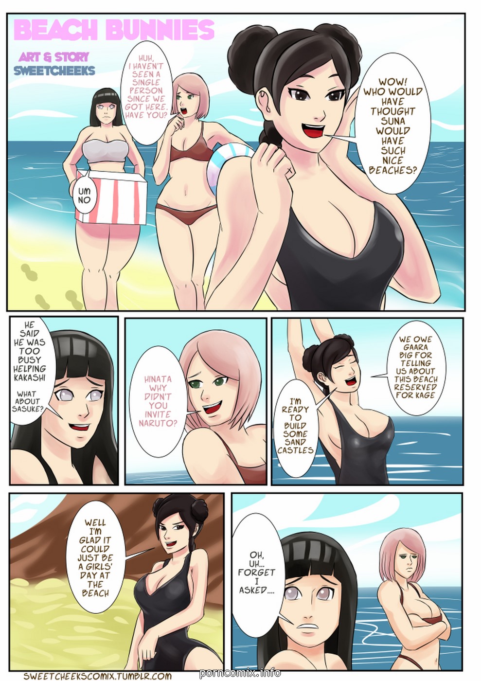 Beach Bunnies- Sweetcheeks – Naruto