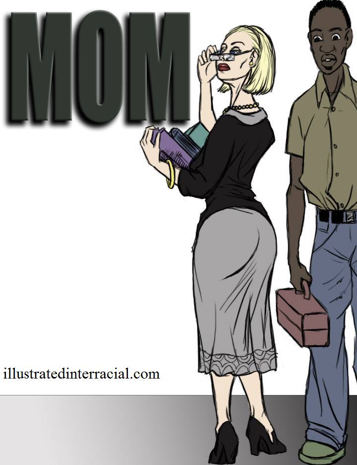 Mom- illustrated interracial