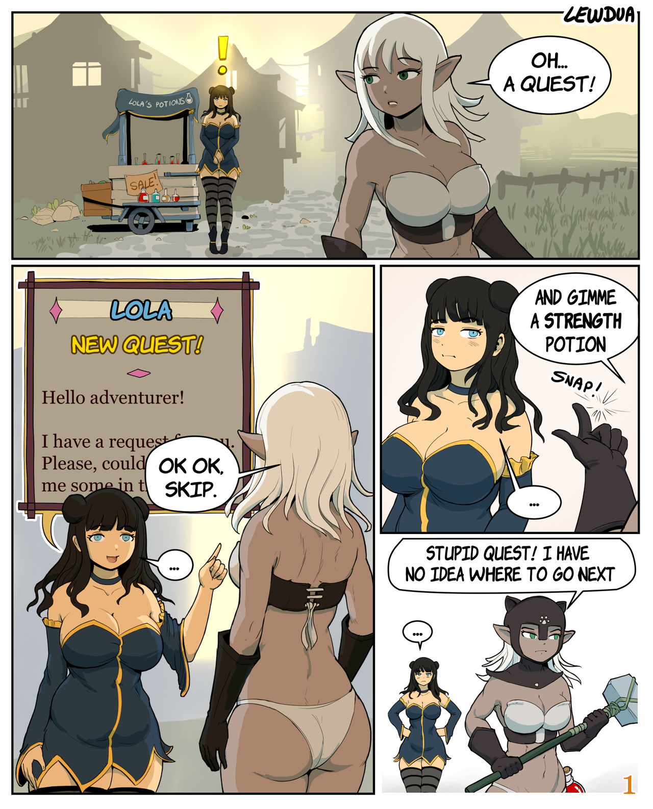 Lola meets Pamela- Lewdua