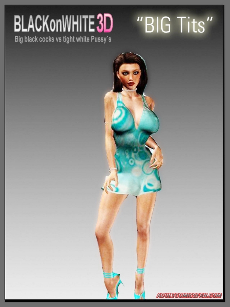 Big Tits- BlackonWhite3D