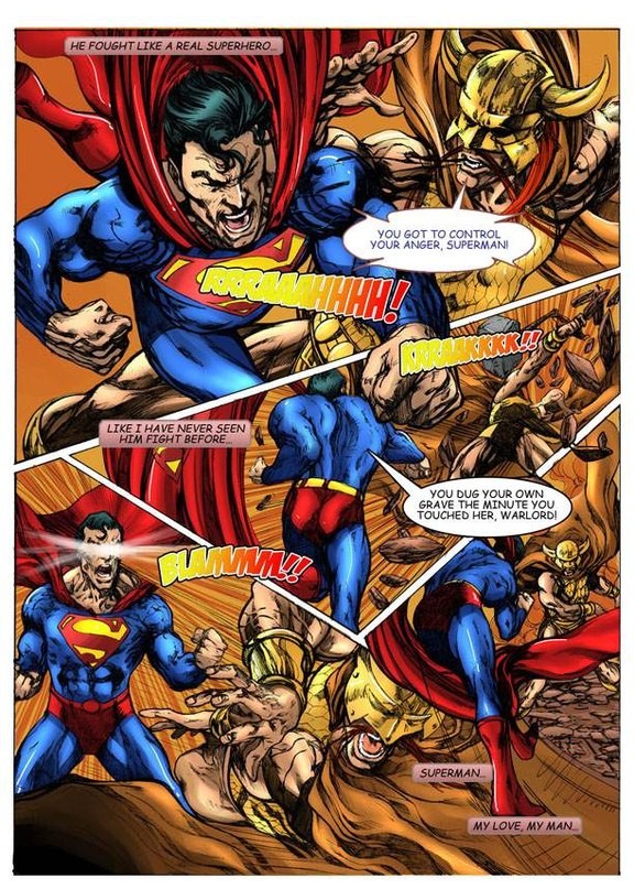 Wonder Woman vs Warlord (Superman)