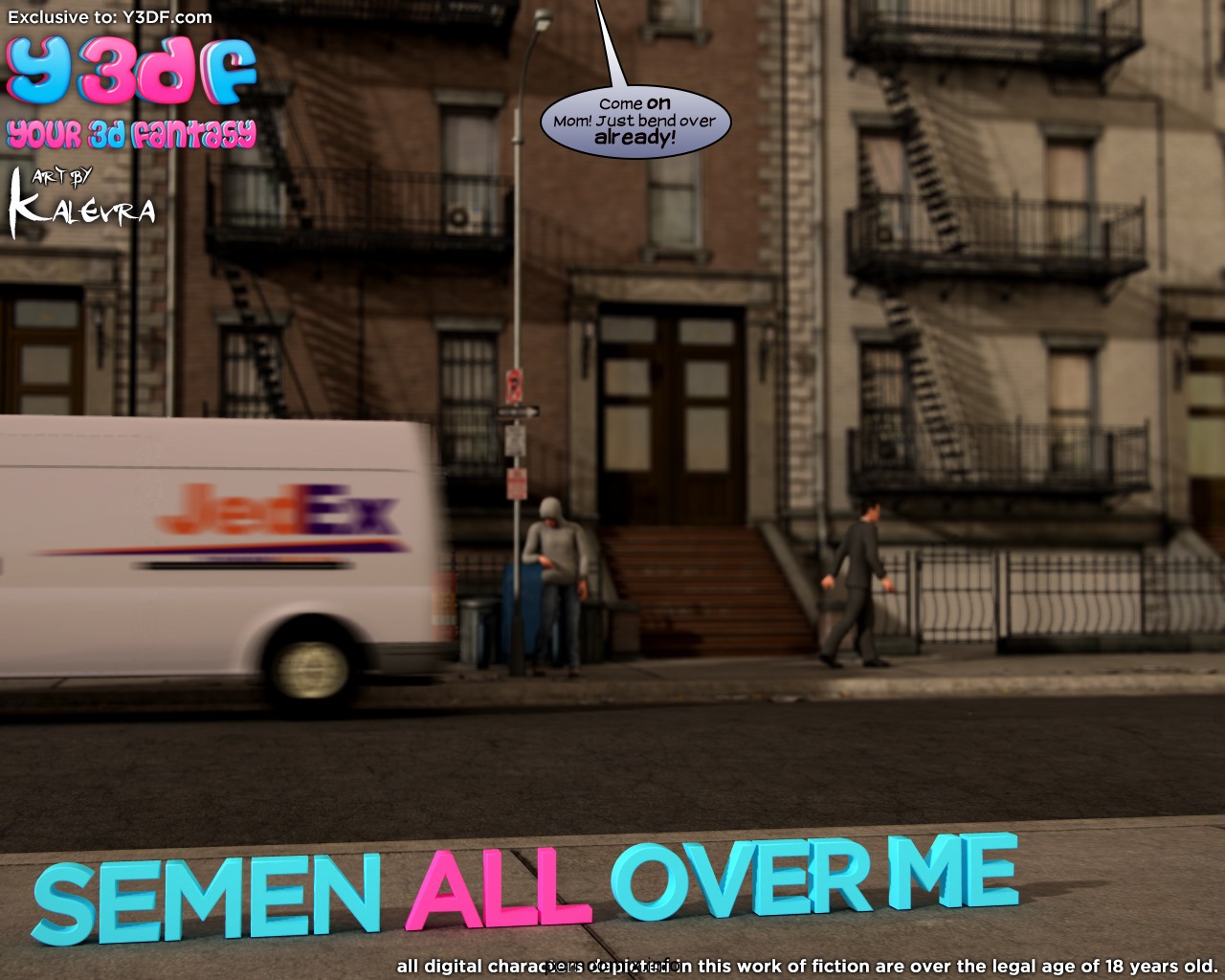 Y3DF- Semen All Over Me