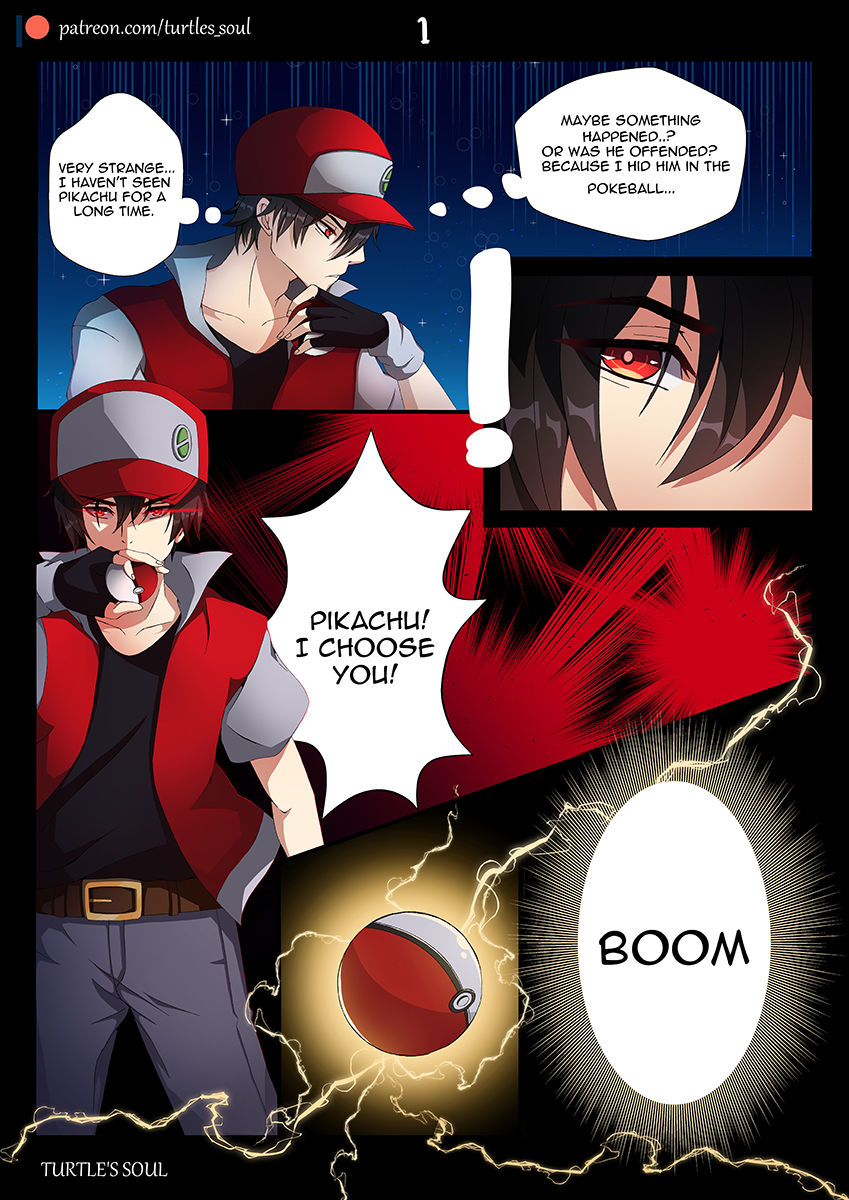 Turtle’s Soul – Trainer Red with Pikachu
