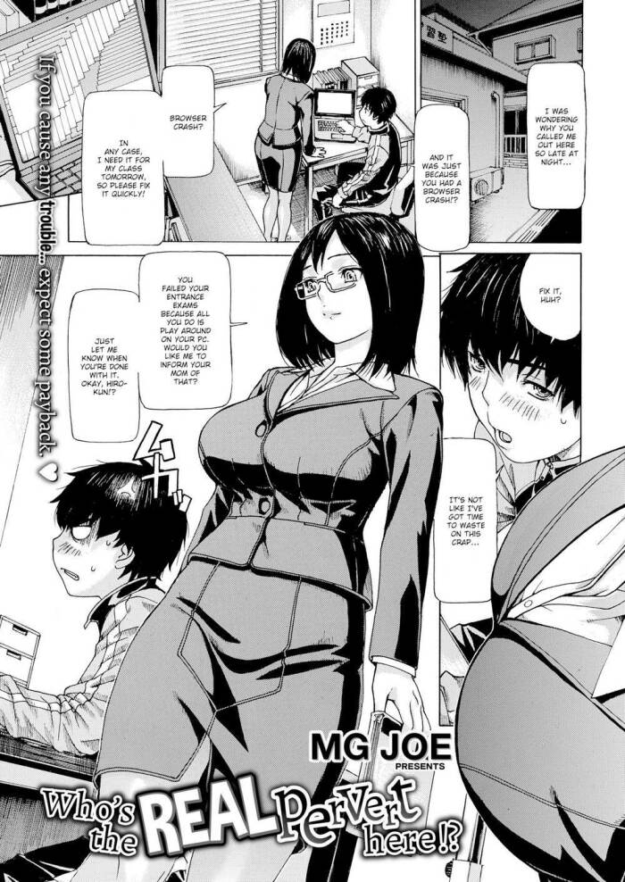[MG Joe] Who's the Real Pervert Here!