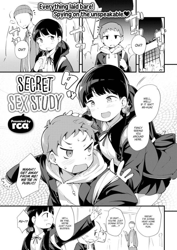 [rca] Secret Sex Study