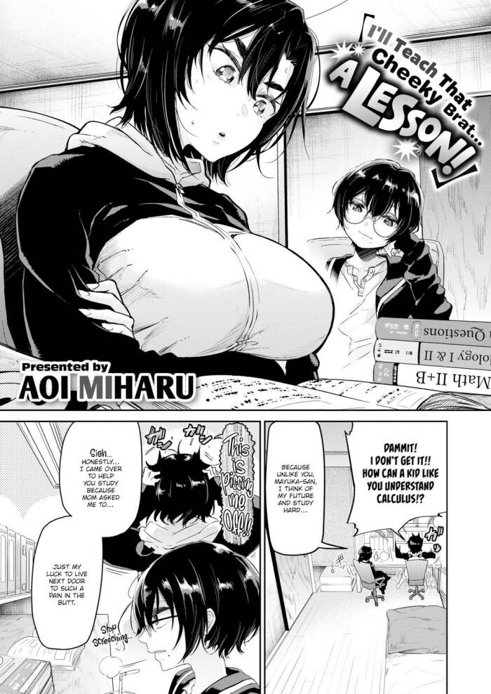 [Aoi Miharu] I'll Teach That Cheeky Brat... A Lesson!