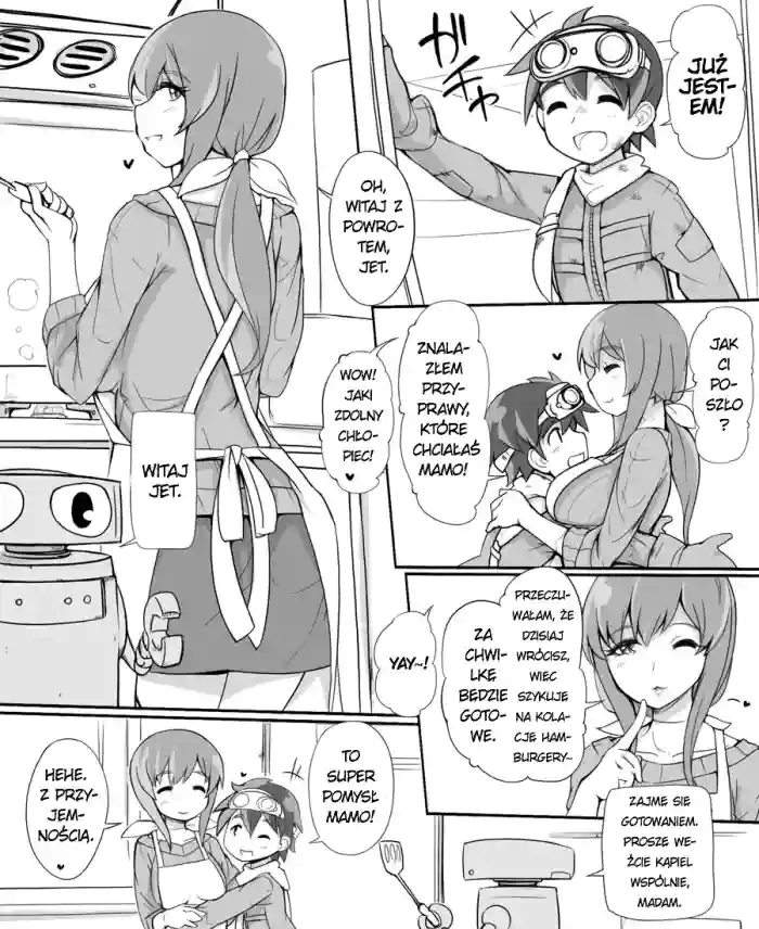 [Abubu] Shelter de Kurashiteru Shota no Hahaoya-yaku ga Koukinou Sexaroid [Polish]