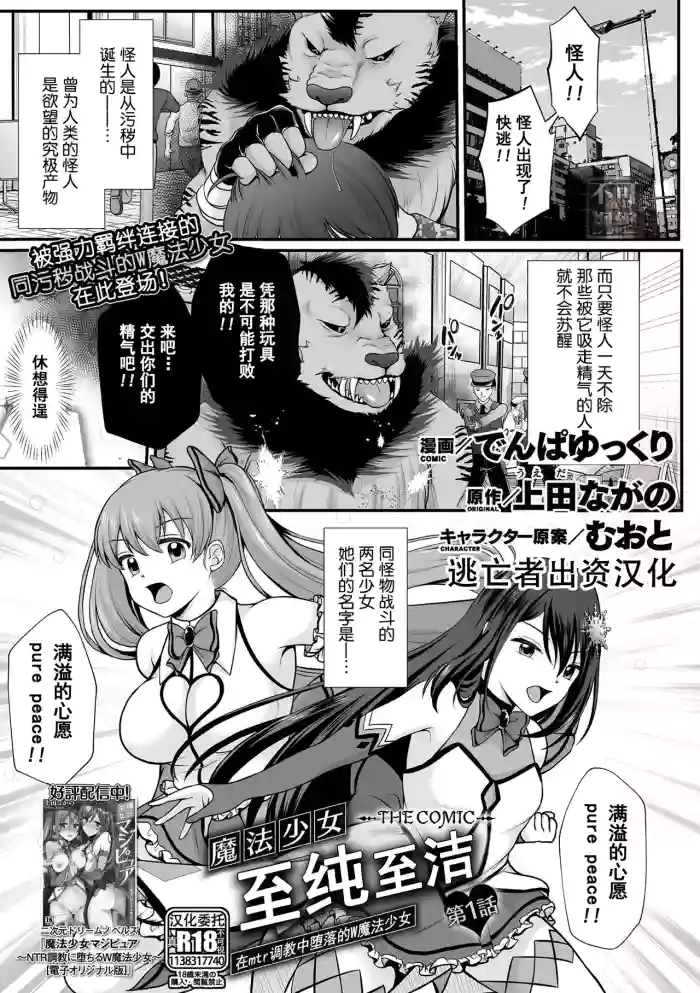 [Denpa Yukkuri] Mahou Shoujo MagiPure ~NTR Choukyou ni Ochiru W Mahou Shoujo~ THE COMIC Ch. 1-9 [Chinese] [逃亡者×真不可视汉化组] [Digital]