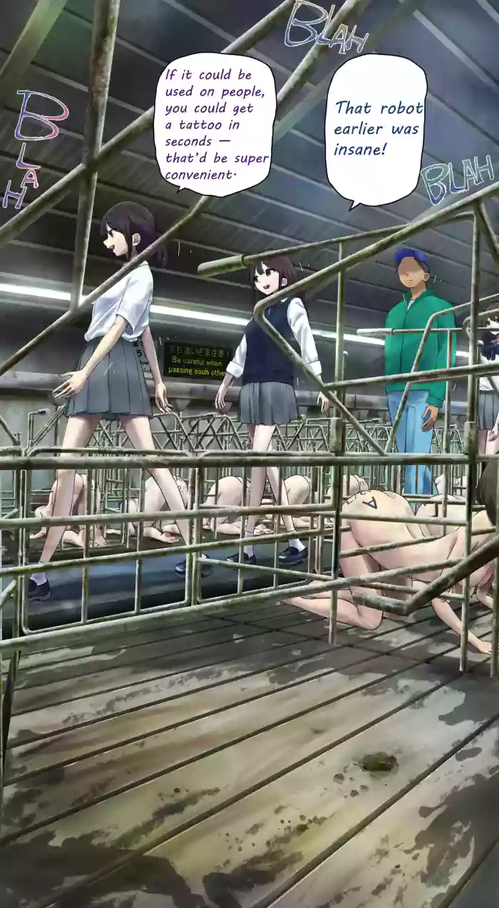 I tried going into a stall during a tour of the livestock barn