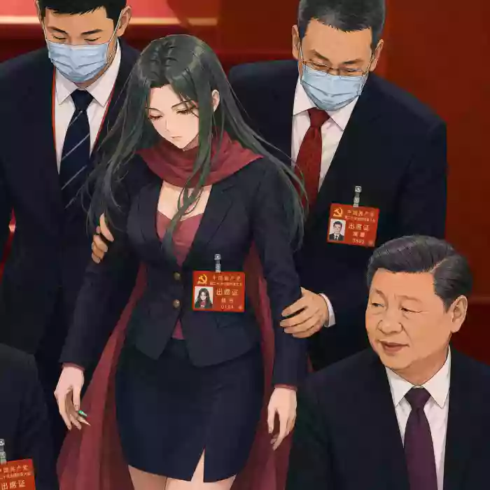 Zhao Tong was escorted out of the venue under Xi Jinping’s orders. [AI Generated]