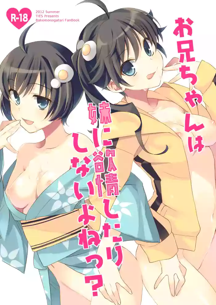 [TIES (Takei Ooki)] Oniichan wa Imouto ni Yokujou Shitari Shinaiyone? (Bakemonogatari) [Digital]