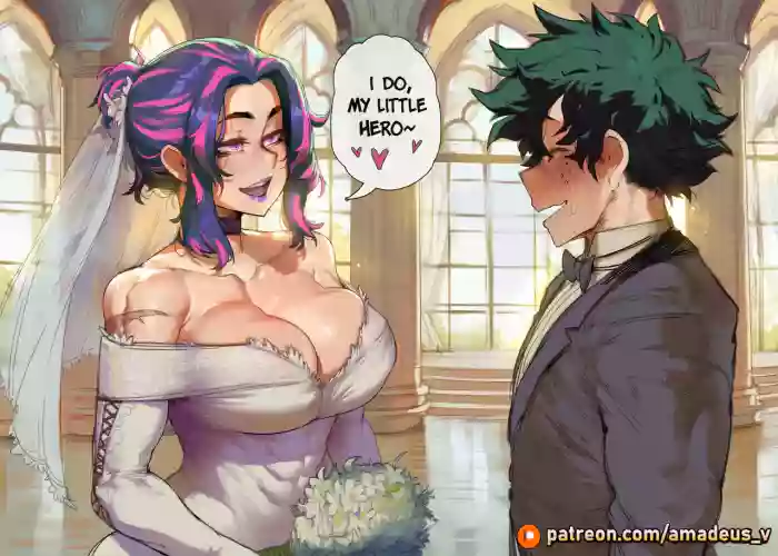 [Amadeus V] Two Brides, One Hero (Deku x Lady Nagant x Camie) [English] [Full Comic] [AI Generated]
