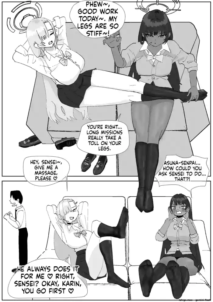 [Sockshop / The Crazy Sock Shop] Karin & Asuna: Disposing of Masochistic Trash-Sperm with Super-Stinky Foot Masturbation