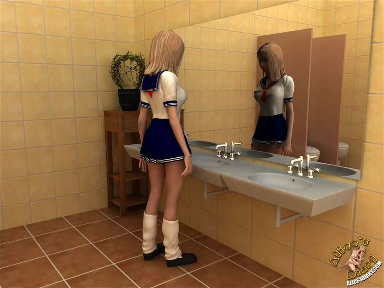 Alice’s Diary [Alice3Diary] - Chapter 40 Lesbian threesome in the toilet