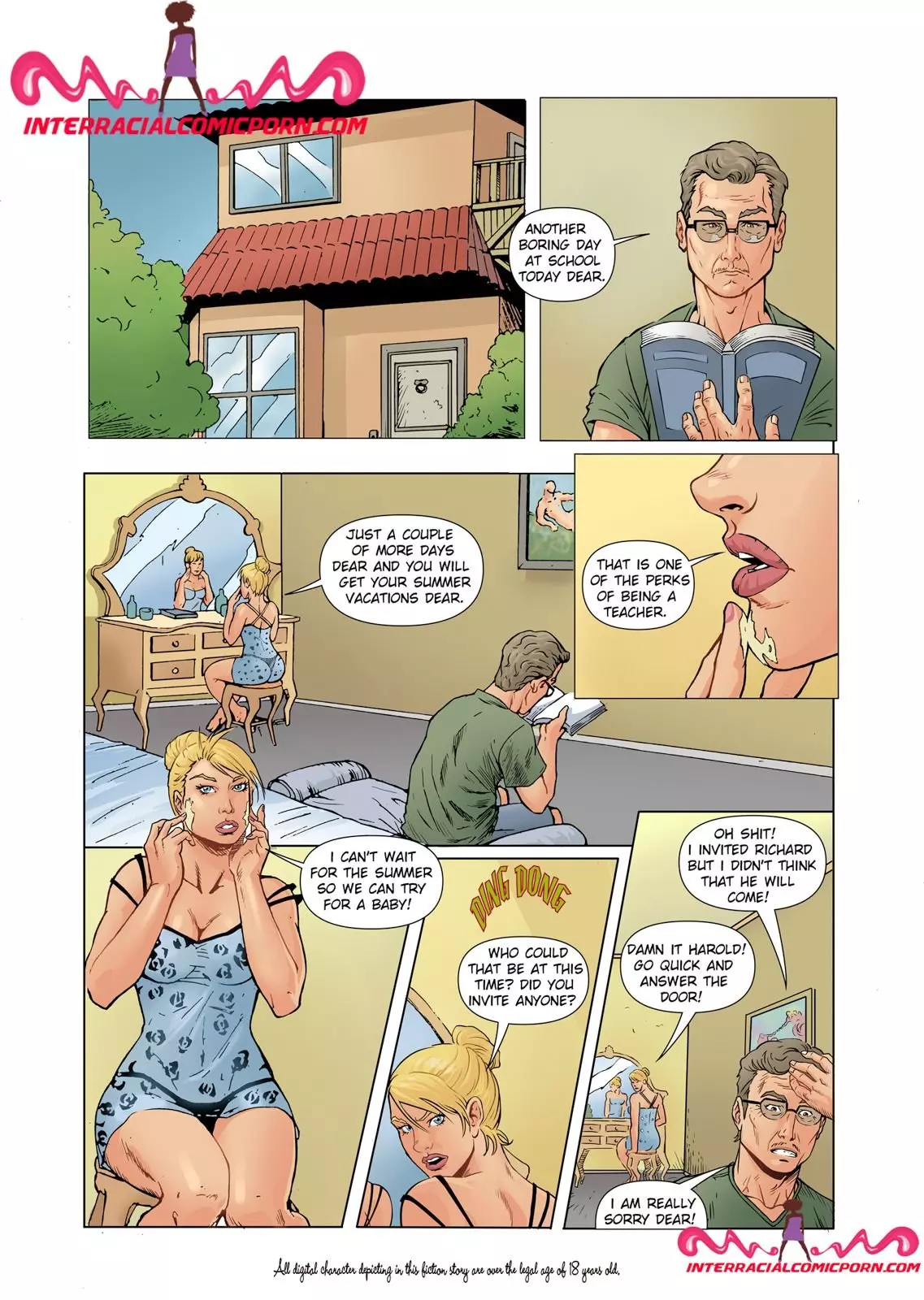 The Friend [InterracialComicPorn] cover