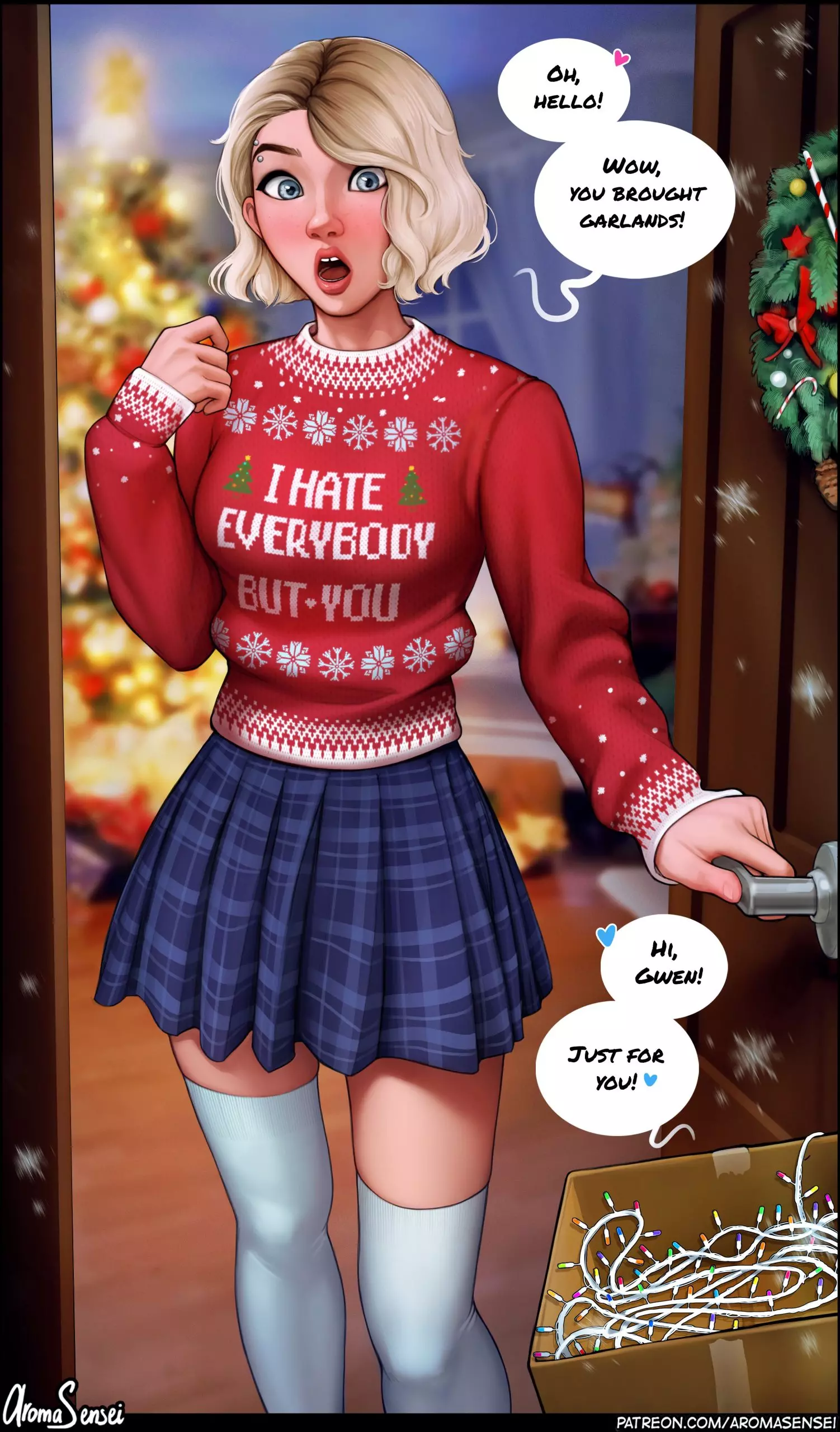 Gwen Celebrates Christmas (Spider-Man) [Aroma Sensei] - Straight - Chapter 1