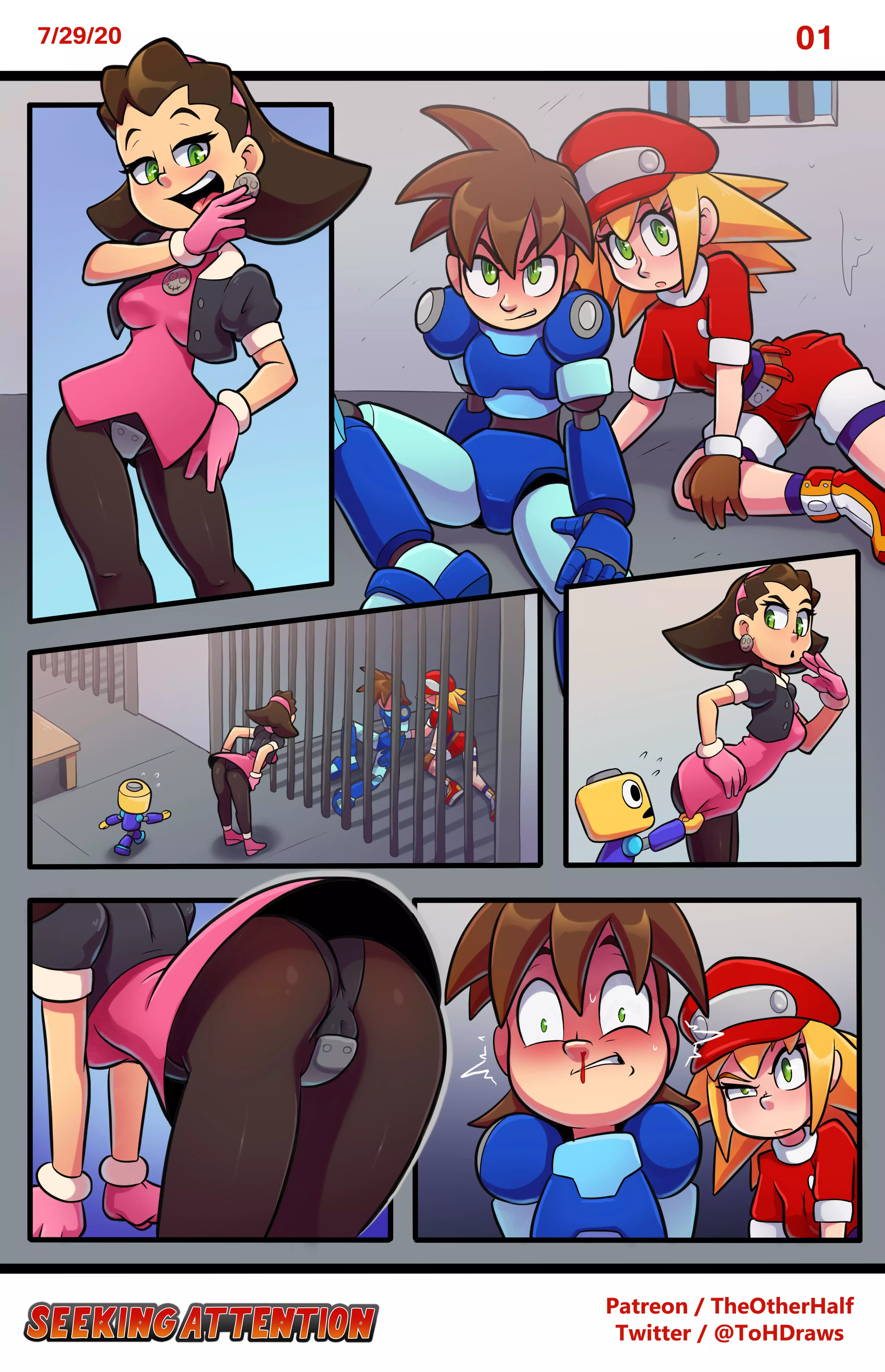 Seeking Attention (Mega Man Legends) [TheOtherHalf] - Textless - Chapter 1 cover