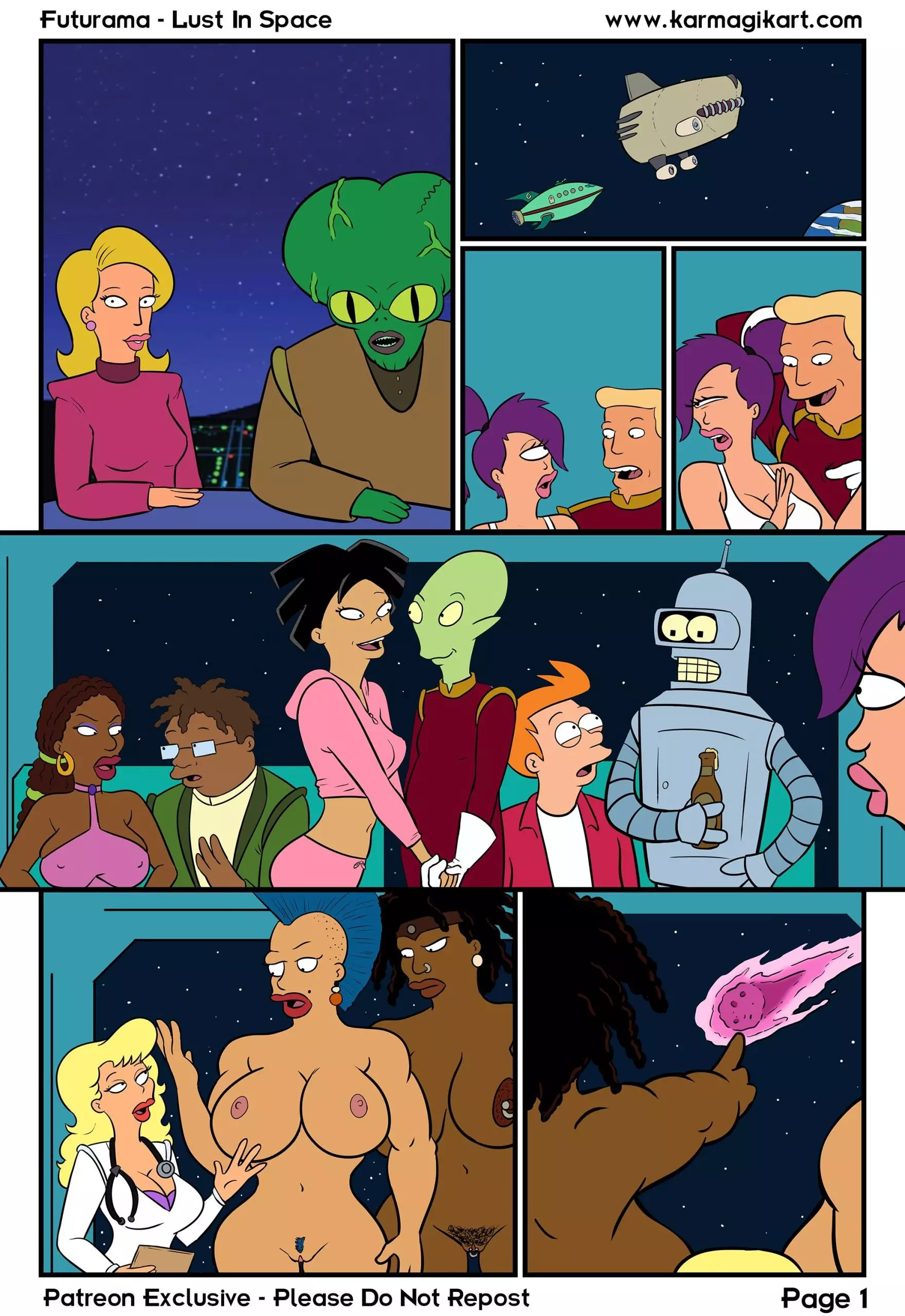 Lust In Space (Futurama) [Karmagik] - Textless - Chapter 1