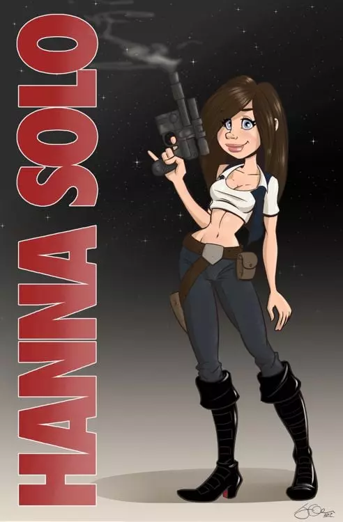 Star Whore: Hanna Solo (Star Wars) [Sinope] - Star Whore Force Cards