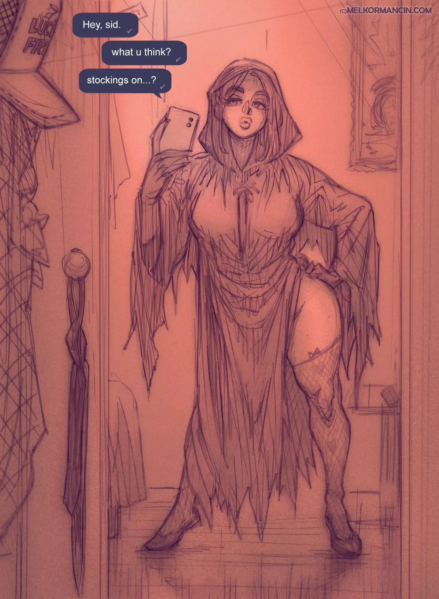 Artwork,Sketches, and Pinups [Romulo Melkor Mancin] - Halloween 2021 cover