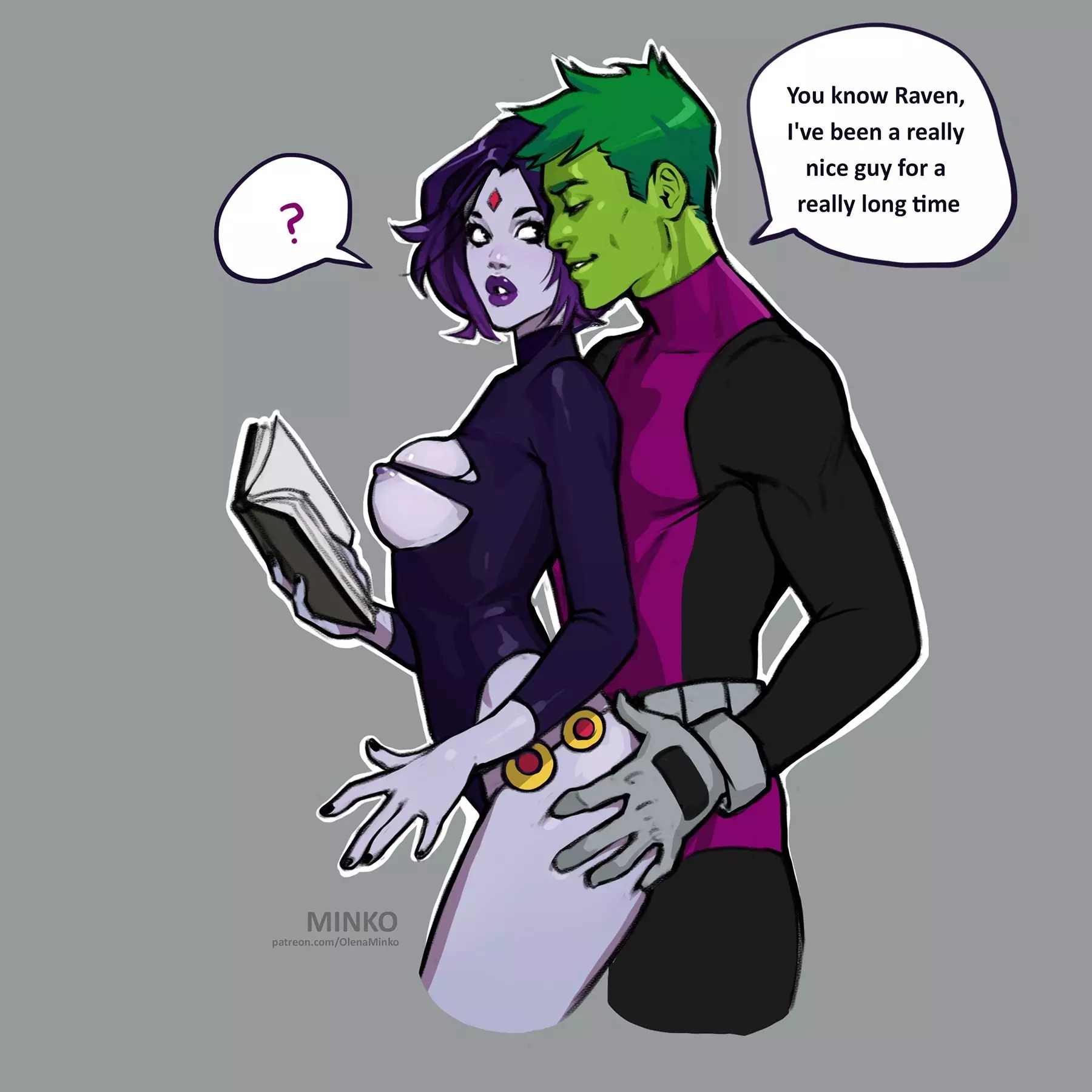 Raven and Beast Boy (Teen Titans) [Olena Minko] - Massage For Raven - Chapter 1