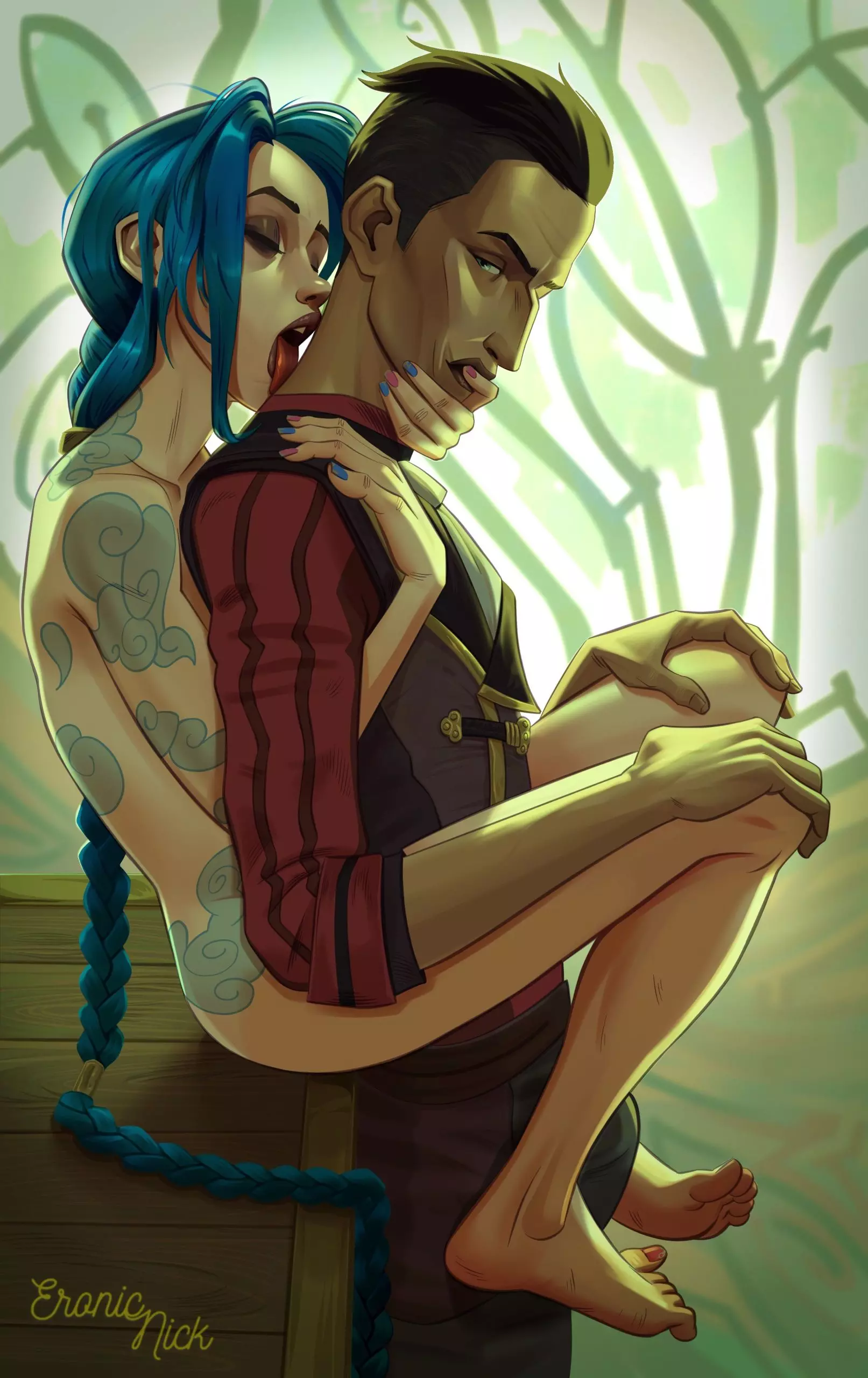Jinx & Silco (League of Legends) [Nick Eronic] cover