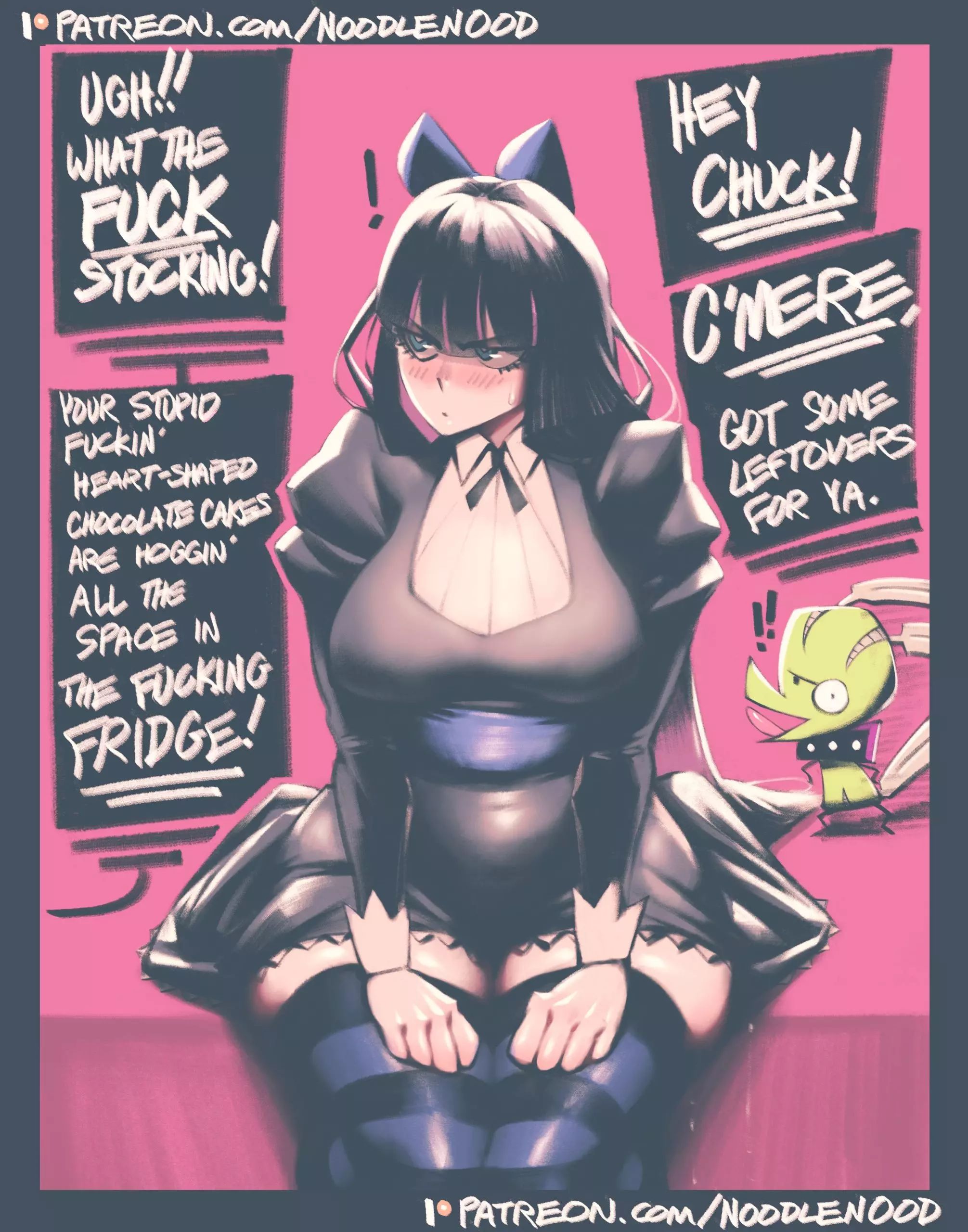 Stocking Set (Panty And Stocking With Garterbelt) [Noodlenood]