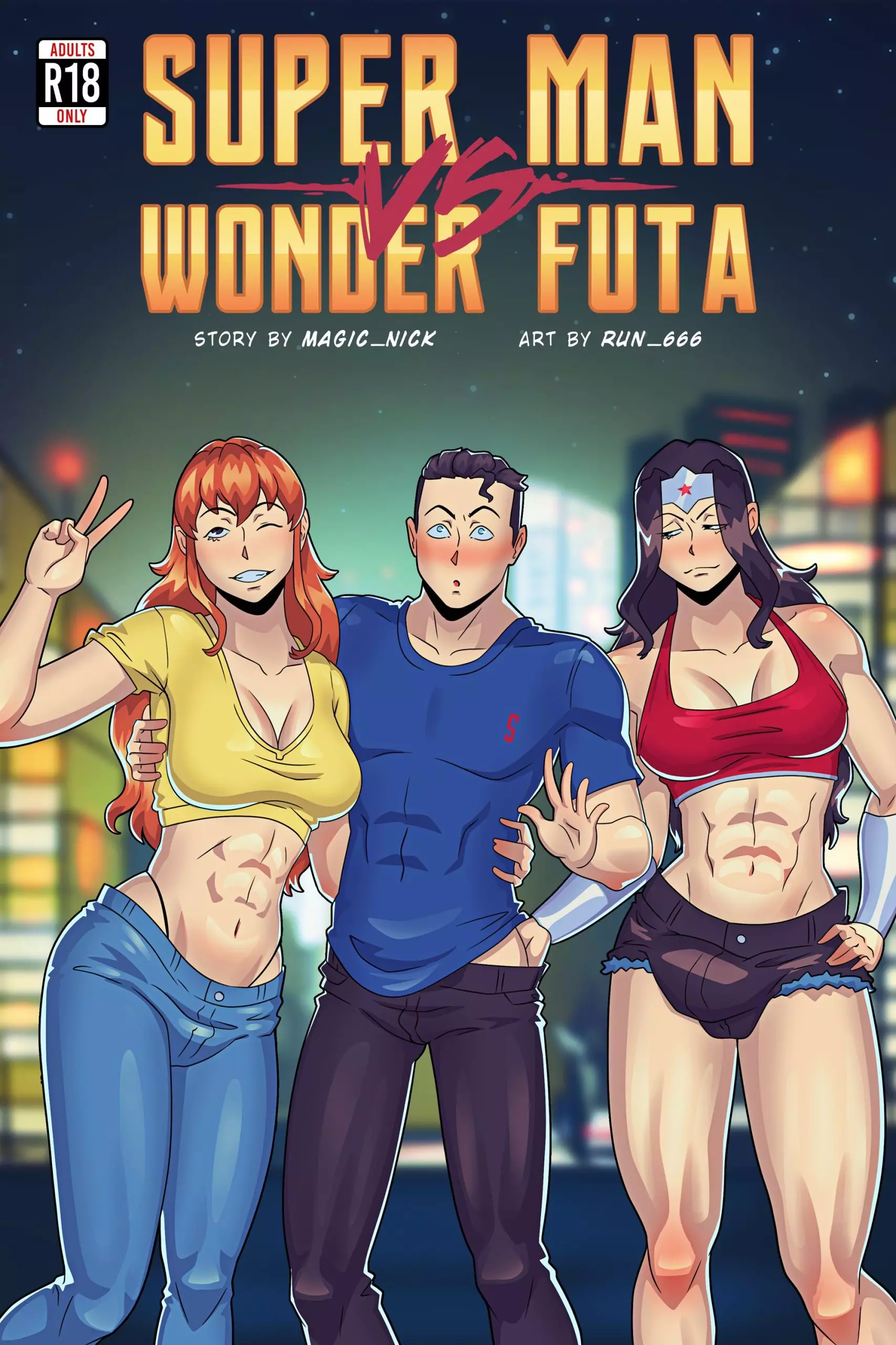 Super Man VS Wonder Futa (Justice League) [Run 666]