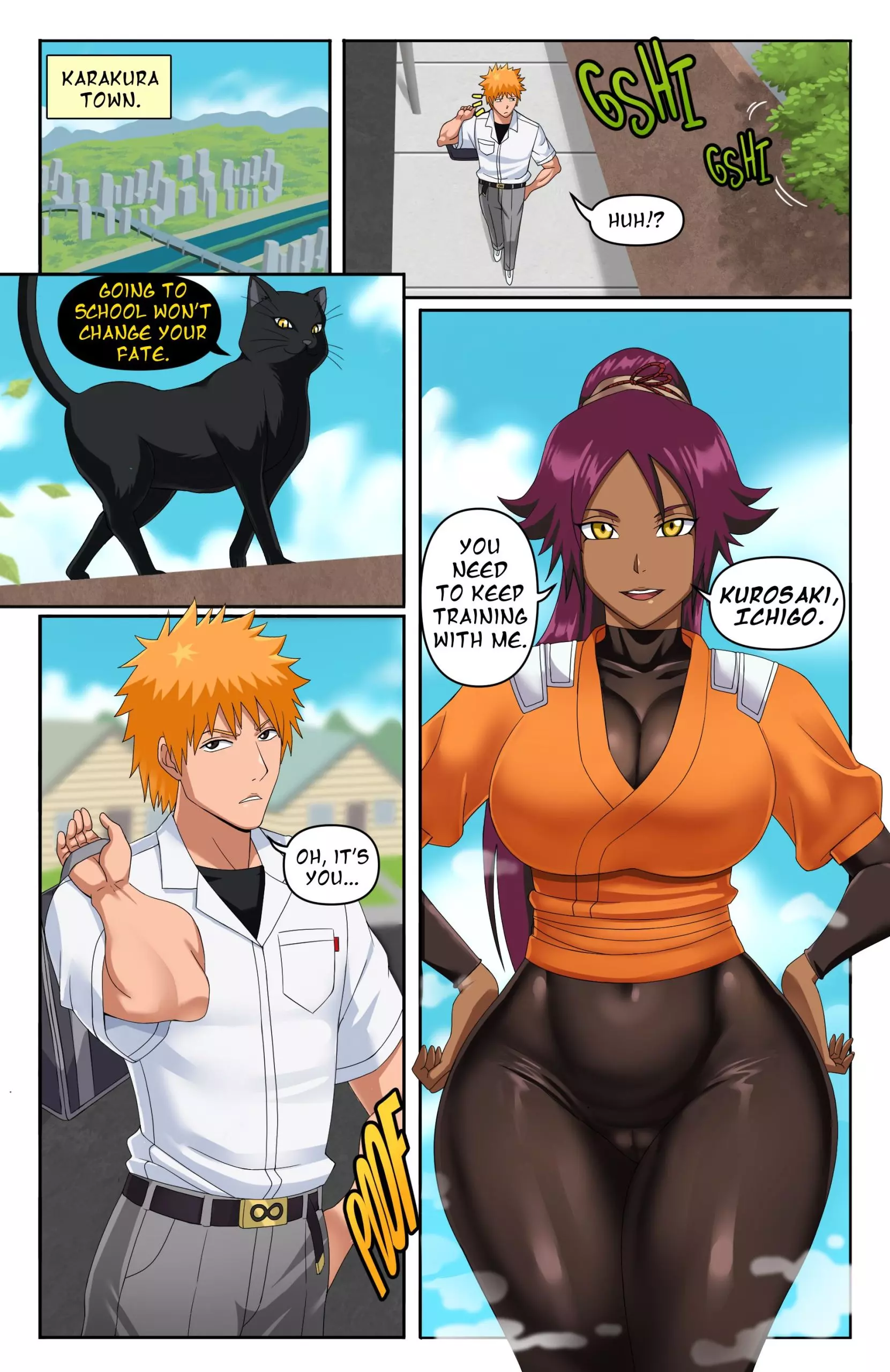 Yoruichi (Bleach) [Pink Pawg]