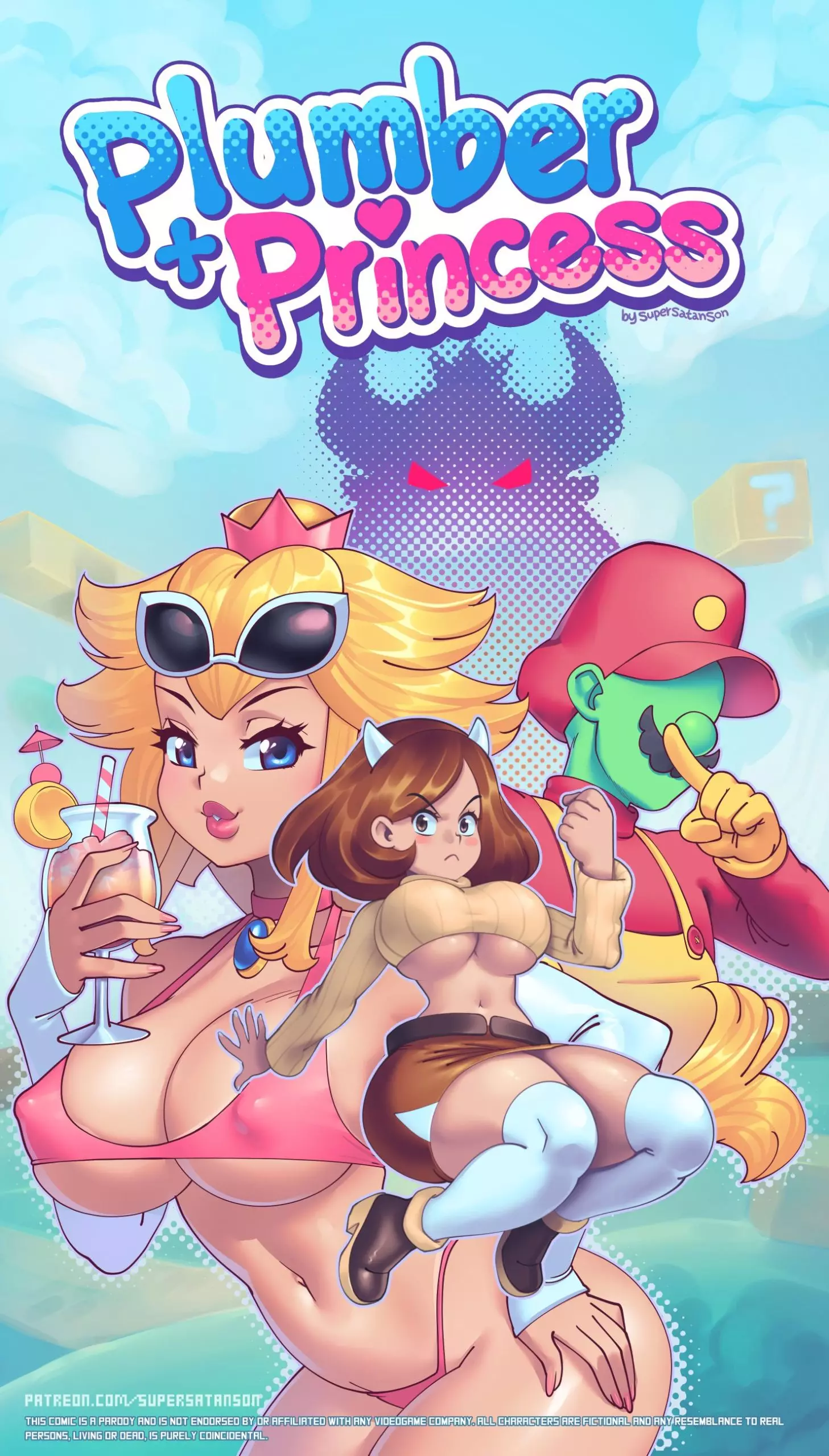 Plumber+Princess (Mario Series) [SuperSatanSon] - Chapter 1 cover