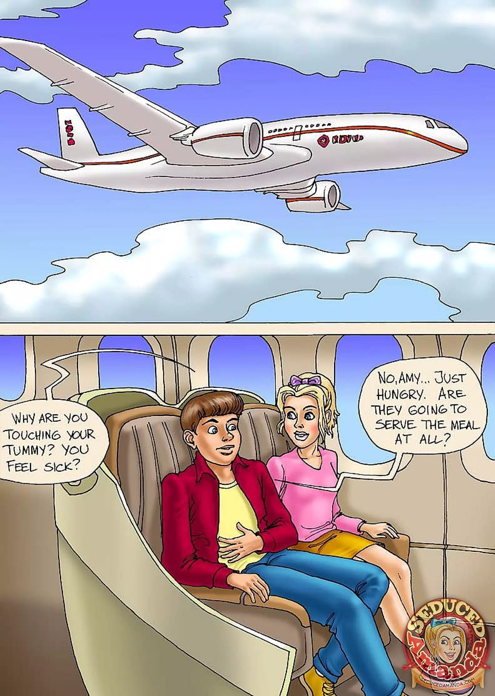 Seduced Amanda [Seduced Amanda] - Adventure on a Plane cover
