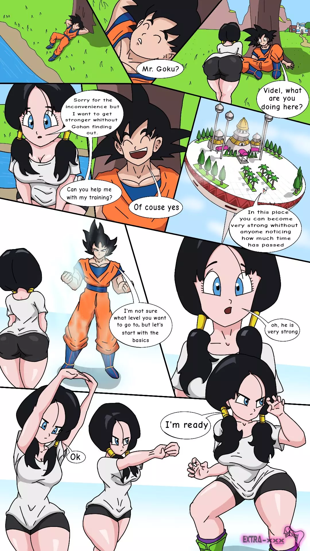 Videl x Goku (Dragon Ball Z) [Extranimacion]