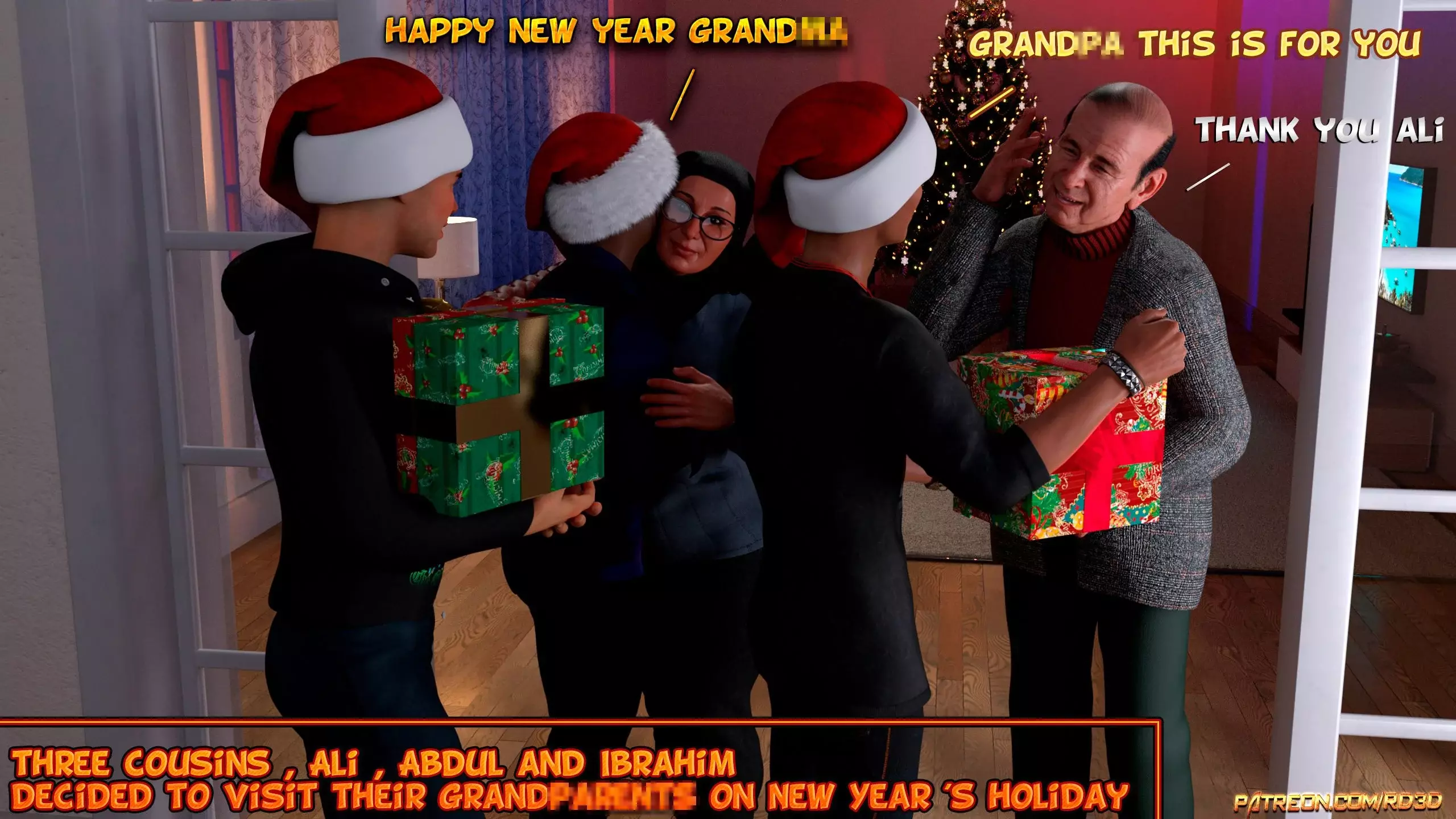 Lust Predators – Hijab Amatures [Real-Deal 3D] - Christmas cover