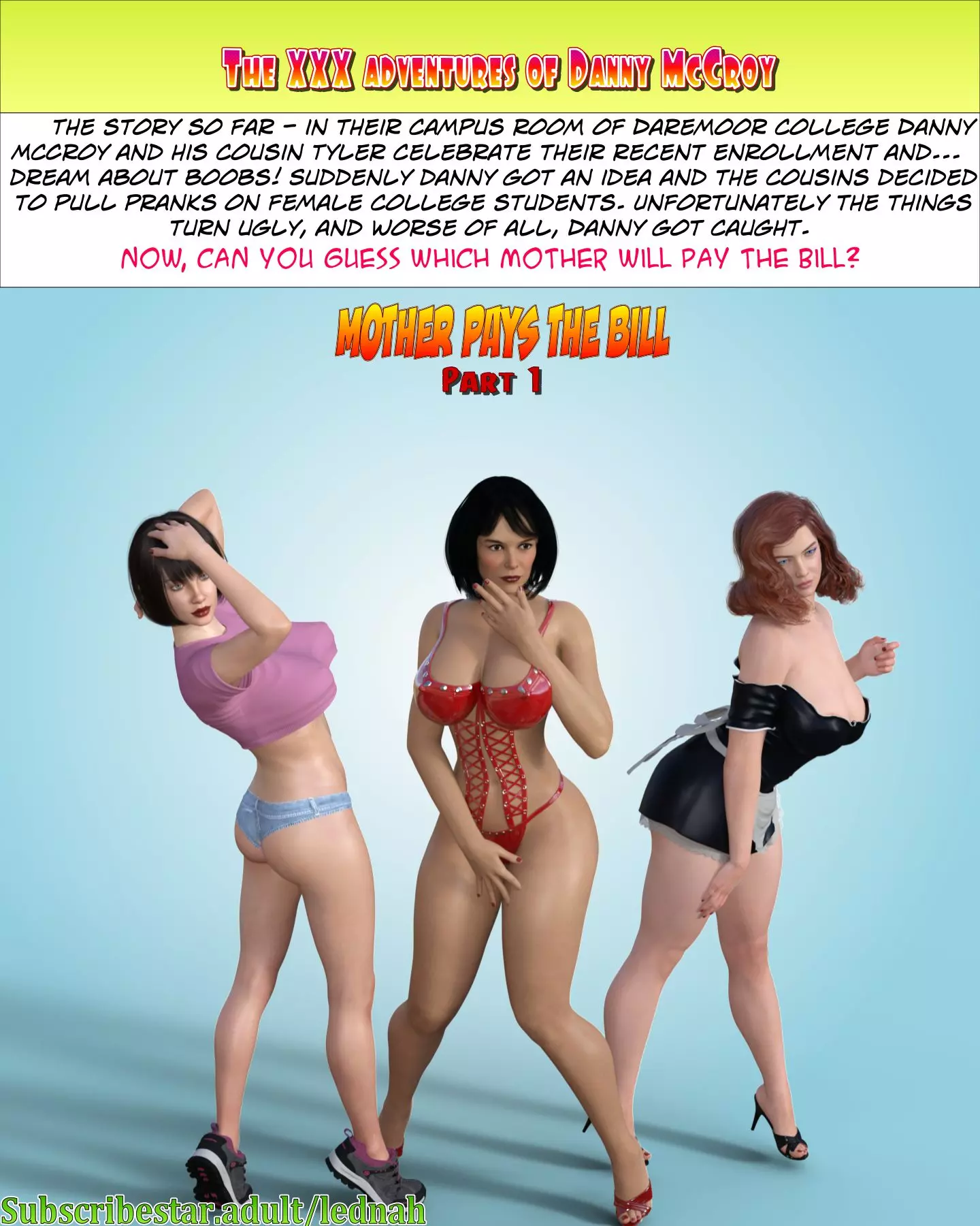 The XXX adventures of danny McCroy [Lednah] - Mother Pays the Bill 1 cover