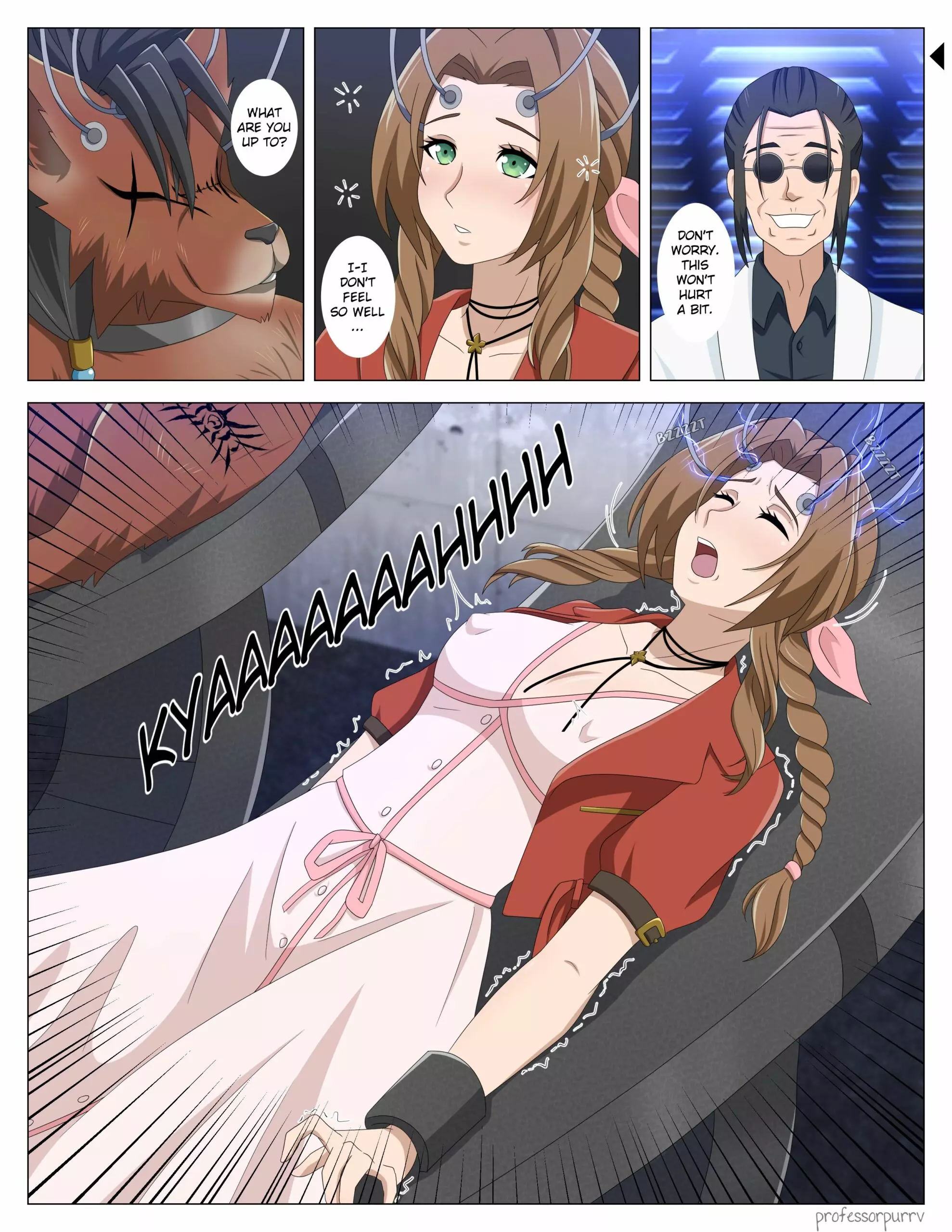Aerith in Red (Final Fantasy VII) [TSFSingularity , ProfessorPurrv]