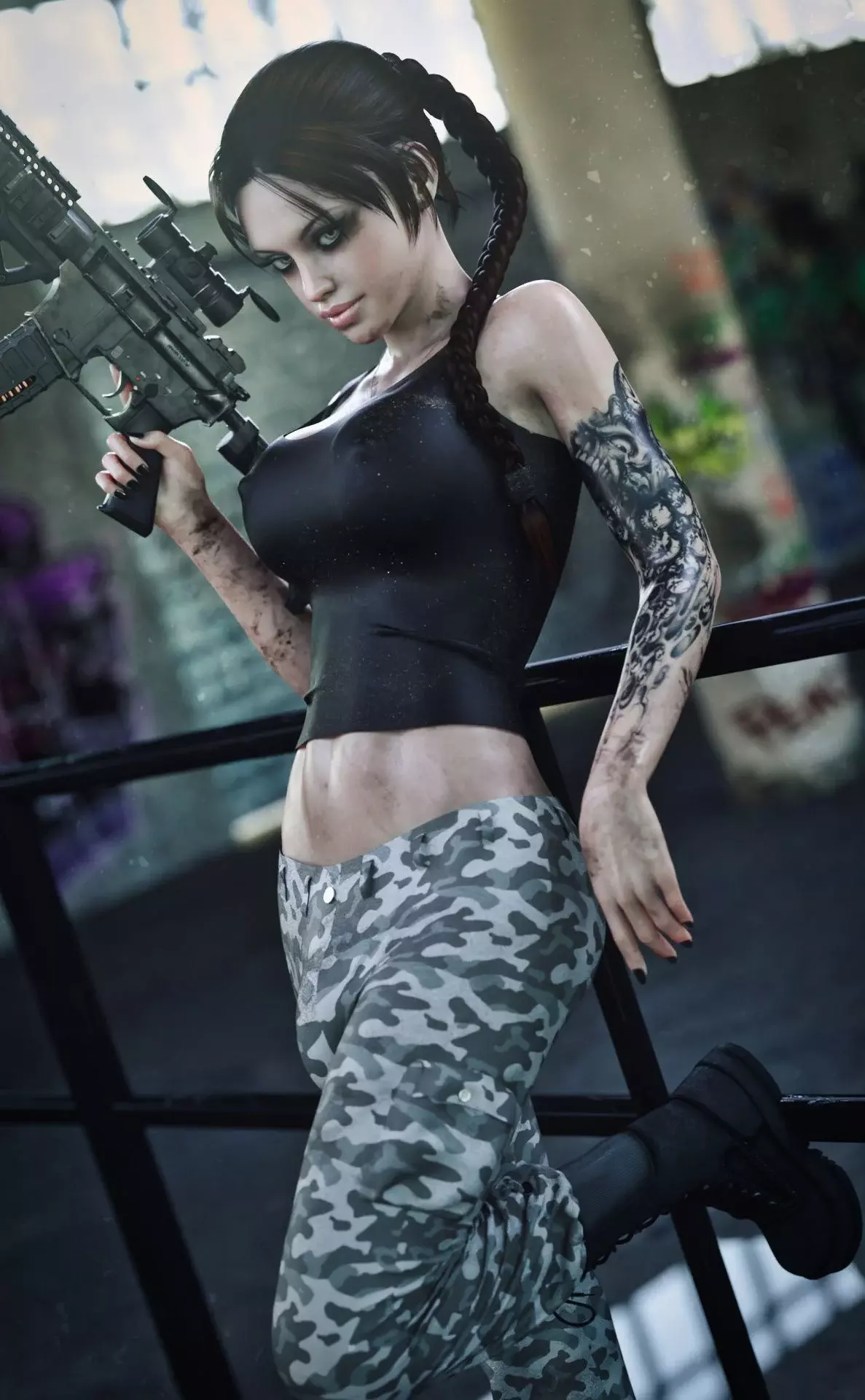 Artworks and Misc. Content [Forged3DX] - Lilith And Her Gun