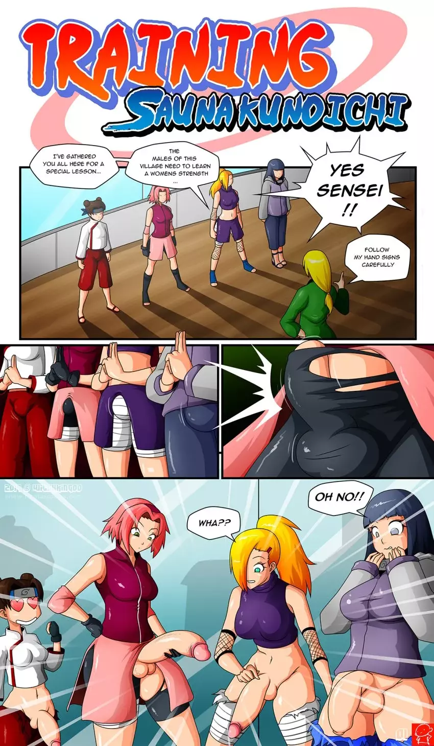 Training Sauna Kunoichi (Naruto) [WitchKing00] cover