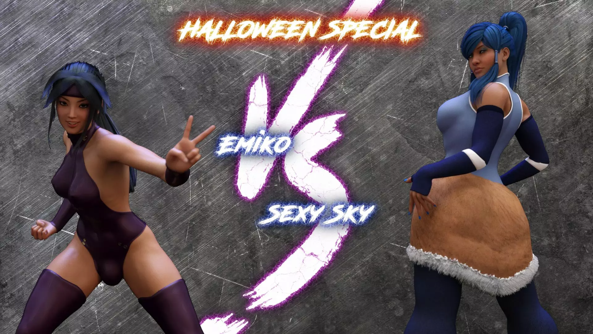 The F.U.T.A [SquarePeg3D] - Match 5 - Emiko VS Sexy Sky