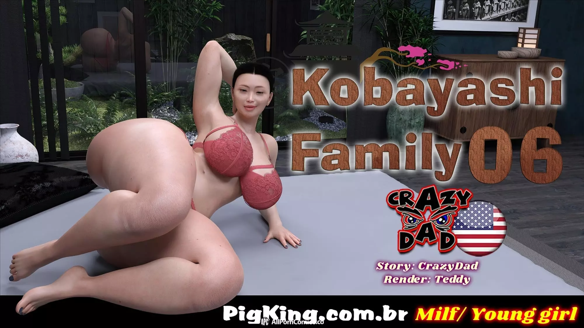 Kobayashi Family [CrazyDad3D] - Chapter 6